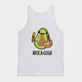 Avoca-gogh Cute Avocado Artist Pun Tank Top